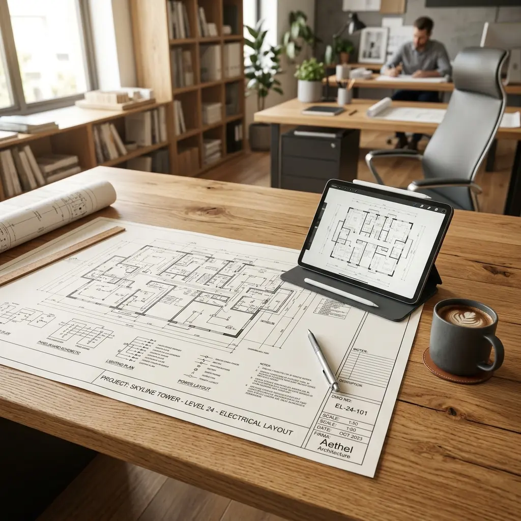 Teknisk elritning och projektering av elinstallationer inför renovering